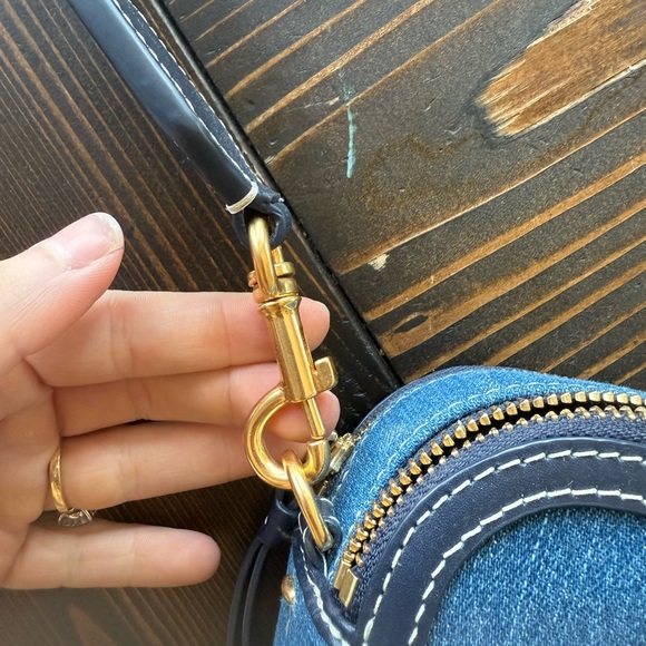 Tory Burch Blue Denim Mini Crossbody - Picture 4 of 11